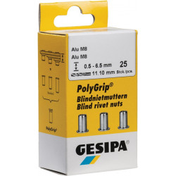 Blindnietmutter PolyGrip® Nietschaft dxl 7x13,5mm M5 VA A2 50 St.GESIPA