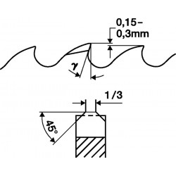 Metallkreissägeblatt Form BW D.275mm B.2,5mm HSS Co Bohrungs D.40mm Z.220 PROMAT