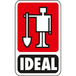 Gartenrechen Arbeits B.428mm 16 Zinken m.konischer Dülle,o.Stiel IDEAL