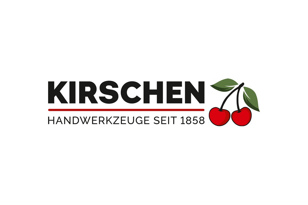 Schnitzmesser m.doppelseitiger geb.Schneide KIRSCHEN