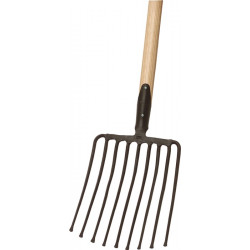 Steingabel 9,Zinken L.330mm m.Federdülle,o.Stiel STA IDEAL