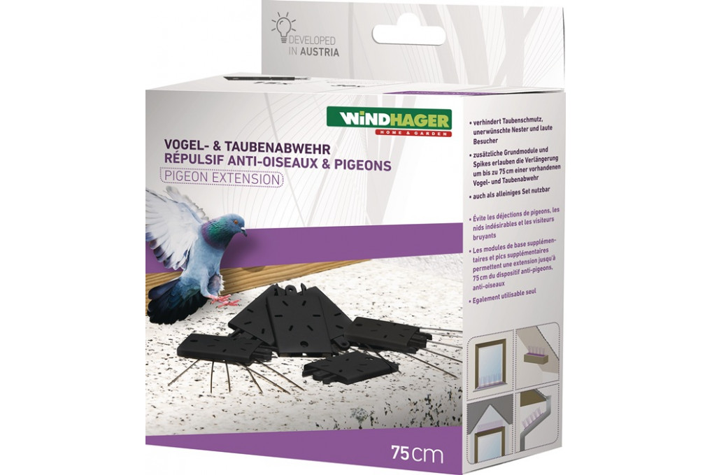Vogel u.Taubenabwehr Schutz b.75 cm,30 Spikes Ku.WINDHAGER Vogel u.Taubenabwehr Schutz b.75 cm,30 Spikes Ku.WINDHAGER