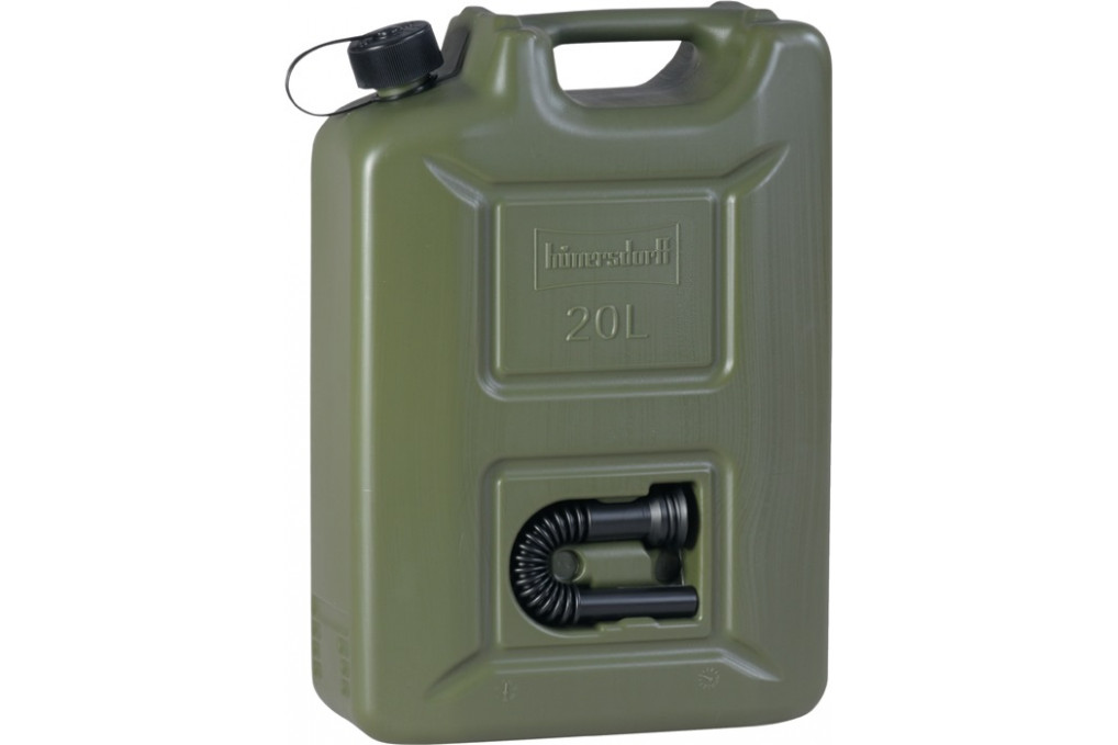Kraftstoffkanister PROFI 20l olivgrün HDPE L350xB165xH495mm HÜNERSDORFF