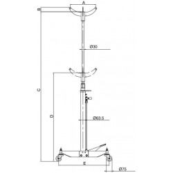 Getriebeheber BH5SP500QA 500kg BAHCO