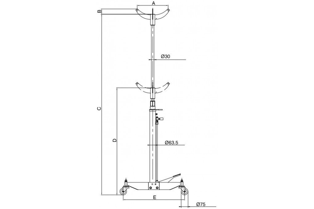 Getriebeheber BH5SP500QA 500kg BAHCO