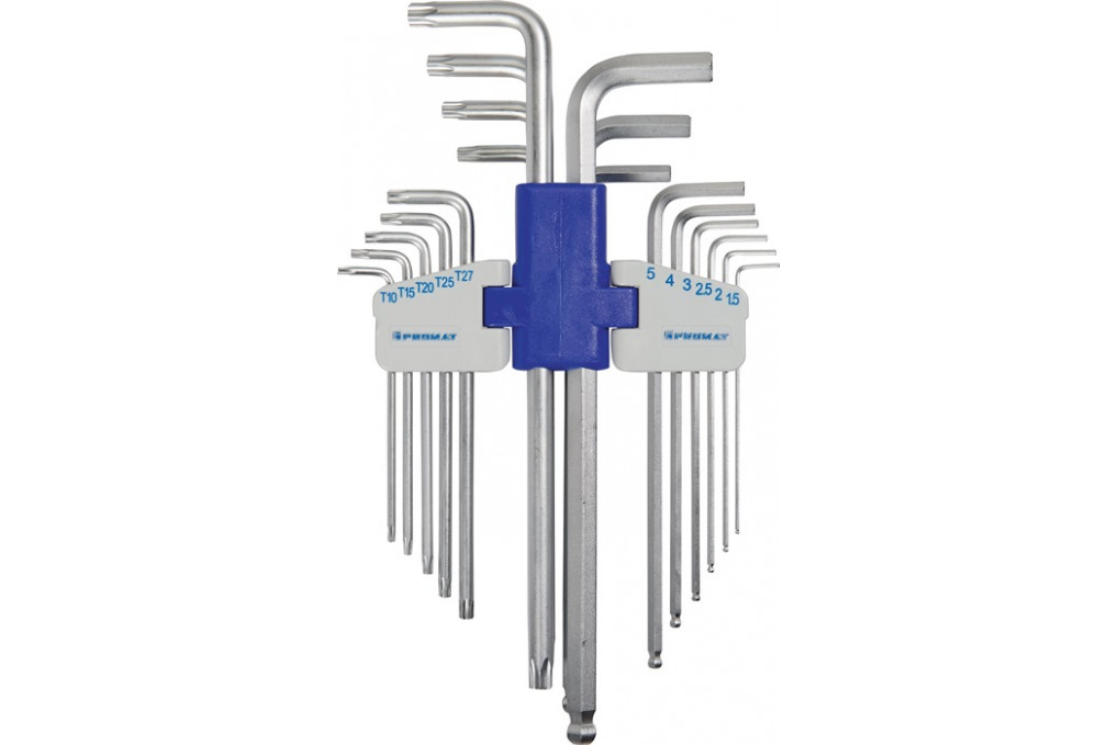 Winkelschraubendrehersatz 18 tlg.Ku. Halter SW 1,5 10 mm T10 T50 Winkelschraubendrehersatz 18 tlg.Ku. Halter SW 1,5 10 mm T10 T50