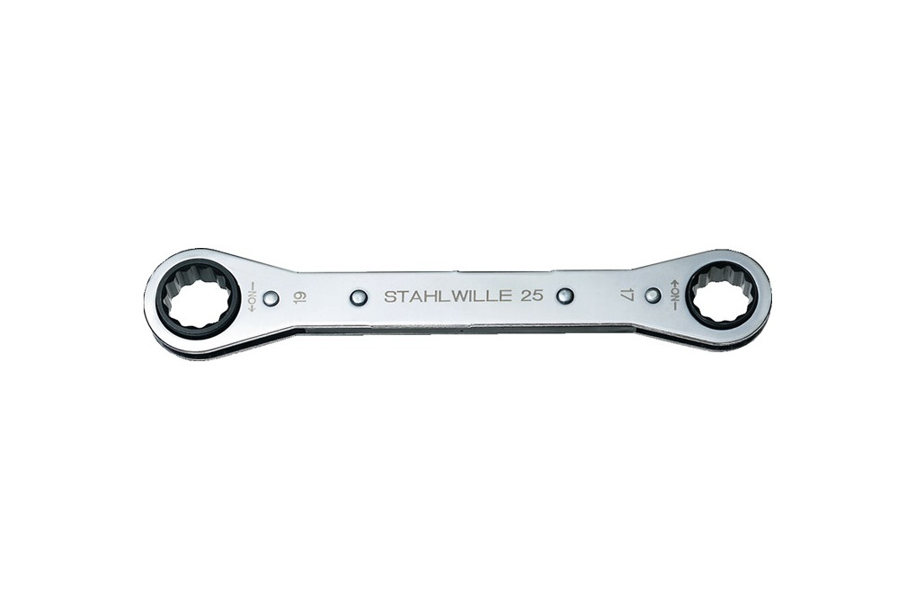 Ratschenringschlüssel 25 17x19mm 12 KT.L.205mm Anz.Z.22 STAHLWILLE Ratschenringschlüssel 25 17x19mm 12 KT.L.205mm Anz.Z.22 STAHLWILLE