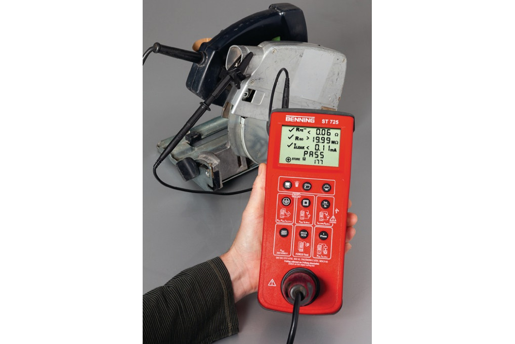 Gerätetester ST 725 Batterie  Netzbetrieb L270xB115xH55mm BENNING