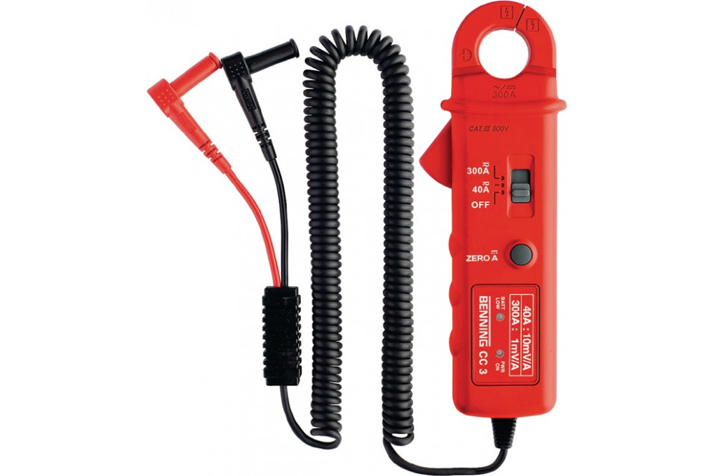 AC DC Stromzangenadapter CC 3 0,2 300 A AC DC Zangenöffnung max.25mm BENNING AC DC Stromzangenadapter CC 3 0,2 300 A AC DC Zangenöffnung max.25mm BENNING