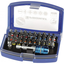Bitsortiment Torsion 32 tlg.Schlitz PH PZD TX TX BO 6Kt.PROMAT Bitsortiment Torsion 32 tlg.Schlitz PH PZD TX TX BO 6Kt.PROMAT