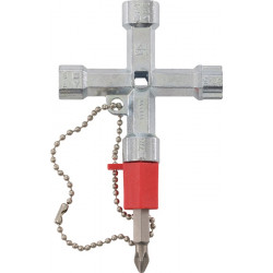 Schaltschrankschlüssel Doublehead Key 11 Funktionen m.Bitadapter SCHUEBO