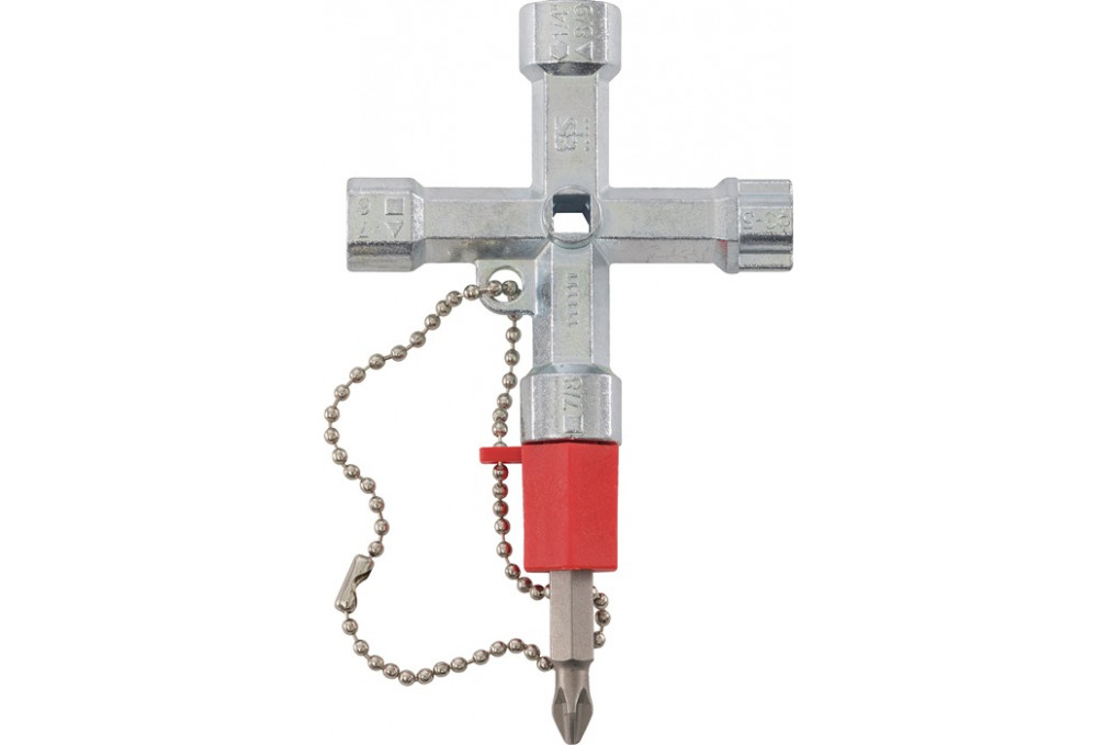 Schaltschrankschlüssel Doublehead Key 11 Funktionen m.Bitadapter SCHUEBO