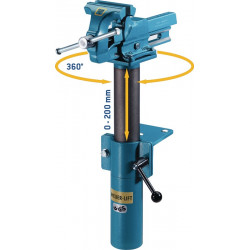 Höhenverstellgerät HEUER Lift f.Backen B.100mm um 360Grad drehb.HEUER Höhenverstellgerät HEUER Lift f.Backen B.100mm um 360Grad drehb.HEUER