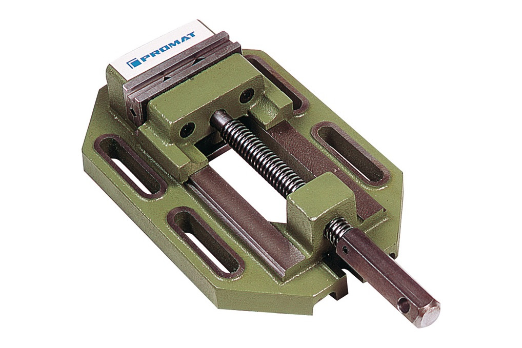 Bohrmaschinenschraubstock Backen B.100mm Spann W.115mm PROMAT