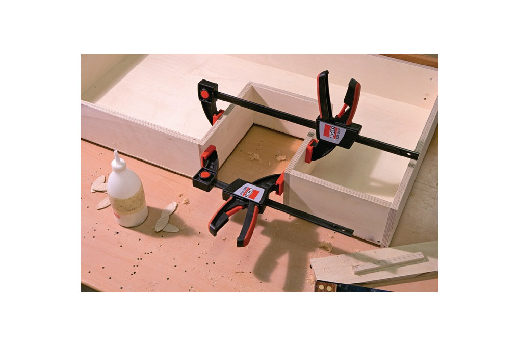 Einhandzwinge EZS Spann W.600mm A.80mm Spreiz W.170 810mm BESSEY Einhandzwinge EZS Spann W.600mm A.80mm Spreiz W.170 810mm BESSEY