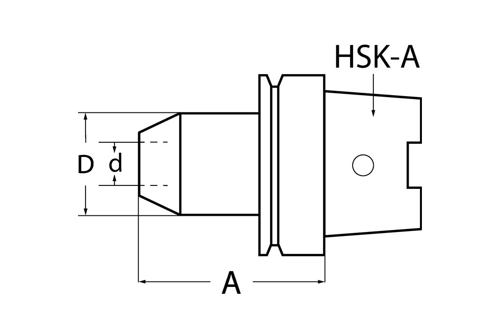 Flächenspannfutter DIN 69893A Weldon Spann D.12mm HSK A63 A. L.80mm PROMAT Flächenspannfutter DIN 69893A Weldon Spann D.12mm HSK A63 A. L.80mm PROMAT
