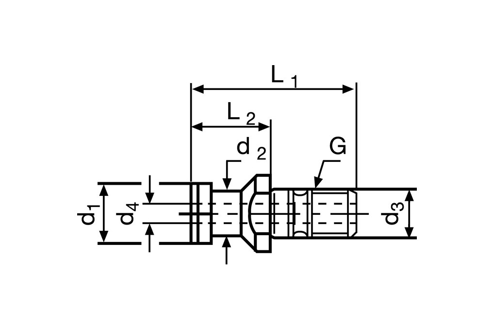 Anzugsbolzen DIN 69872 Form A SK50 m.Bohr.PROMAT Anzugsbolzen DIN 69872 Form A SK50 m.Bohr.PROMAT