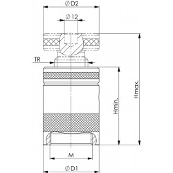 Schraubbock Nr.6400 Gr.210 m.flacher Auflage H.140 210mm AMF Schraubbock Nr.6400 Gr.210 m.flacher Auflage H.140 210mm AMF