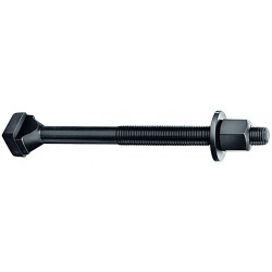 T Nutenschraube DIN 787 T Nut 14mm M12 L.100mm Güte 10.9 m.Mutter u.Scheibe AMF