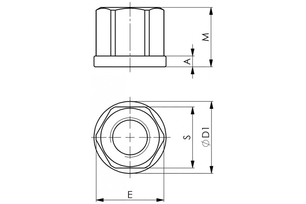 Sechskantmutter DIN 6331 M16 SW 24mm gedr.u.gefräst Festigkeit 10 AMF Sechskantmutter DIN 6331 M16 SW 24mm gedr.u.gefräst Festigkeit 10 AMF