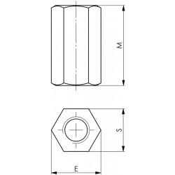 Verlängerungsmutter Nr. 6334 M24 SW 36mm AMF
