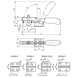 Waagrechtspanner Nr.6830 Gr.4 waagrechter Fuß AMF Waagrechtspanner Nr.6830 Gr.4 waagrechter Fuß AMF
