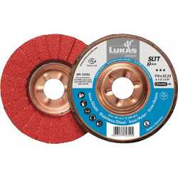 Fächerscheibe SLTT Ceramic D.125mm K.60 fl.INOX Stahl CO LUKAS Fächerscheibe SLTT Ceramic D.125mm K.60 fl.INOX Stahl CO LUKAS