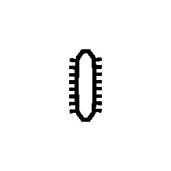 Karosseriefeilenblatt L.350mm Q.36x5,4mm Hieb 1 grob ballig PFERD Karosseriefeilenblatt L.350mm Q.36x5,4mm Hieb 1 grob ballig PFERD
