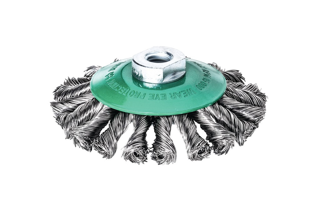 Kegelbürste D.115mm M14 Drahtstärke 0,5mm VA Stahldraht 12mm 15000min ¹ LESSMANN Kegelbürste D.115mm M14 Drahtstärke 0,5mm VA Stahldraht 12mm 15000min ¹ LESSMANN