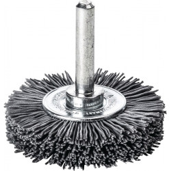 Rundbürste D.50mm Schaft 6mm SiC Schleifborsten K.120 10mm 15000min ¹ LESSMANN Rundbürste D.50mm Schaft 6mm SiC Schleifborsten K.120 10mm 15000min ¹ LESSMANN