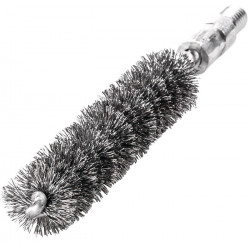 Rohrbürste L.115mm D.20mm VA Stahldraht gewellt Besatz L.80mm LESSMANN Rohrbürste L.115mm D.20mm VA Stahldraht gewellt Besatz L.80mm LESSMANN