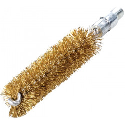 Rohrbürste L.115mm D.14mm Messingdraht gewellt Besatz L.80mm LESSMANN Rohrbürste L.115mm D.14mm Messingdraht gewellt Besatz L.80mm LESSMANN