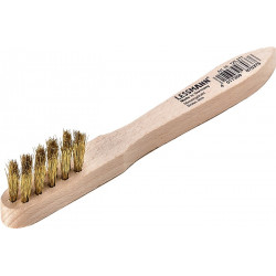 Zündkerzenbürste L.150mm 0,15mm Messingdraht gewellt 3 reihig Btl.LESSMANN Zündkerzenbürste L.150mm 0,15mm Messingdraht gewellt 3 reihig Btl.LESSMANN