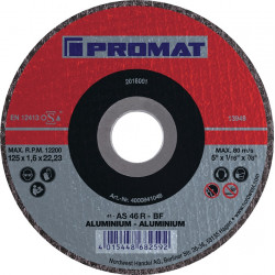 Trennscheibe ALU D125x1,6mm ger.Alu.Bohr.22,23mm PROMAT Trennscheibe ALU D125x1,6mm ger.Alu.Bohr.22,23mm PROMAT