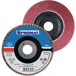 Fächerscheibe D.115mm K.40 kon.INOX CO PROMAT Fächerscheibe D.115mm K.40 kon.INOX CO PROMAT