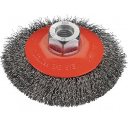 Kegelbürste D.100mm Drahtstärke 0,3mm STA 16mm 12500min ¹ OSBORN Kegelbürste D.100mm Drahtstärke 0,3mm STA 16mm 12500min ¹ OSBORN