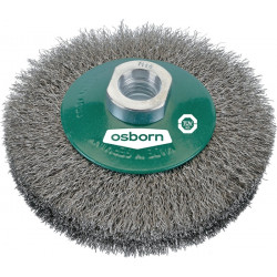Kegelbürste D.100mm Drahtstärke 0,2mm VA 20mm 12500min ¹ OSBORN Kegelbürste D.100mm Drahtstärke 0,2mm VA 20mm 12500min ¹ OSBORN