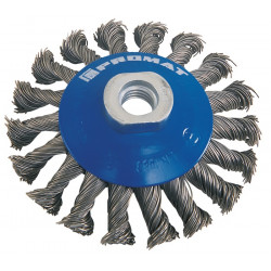 Kegelbürste D.100mm Drahtstärke 0,5mm STA 13mm 12500min ¹ PROMAT Kegelbürste D.100mm Drahtstärke 0,5mm STA 13mm 12500min ¹ PROMAT
