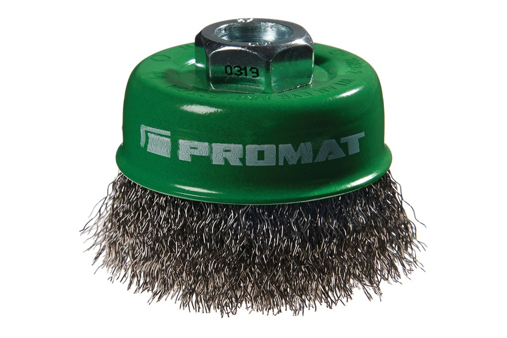 Topfbürste D.60mm Drahtstärke 0,3mm VA 12500min ¹ PROMAT Topfbürste D.60mm Drahtstärke 0,3mm VA 12500min ¹ PROMAT