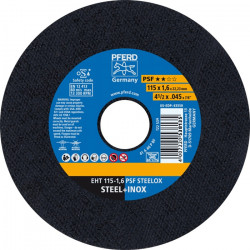 Trennscheibe PSF STEELOX D115x1,6mm ger.INOX Bohr.22,23mm PFERD Trennscheibe PSF STEELOX D115x1,6mm ger.INOX Bohr.22,23mm PFERD