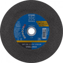 Trennscheibe PSF STEELOX D230x2,5mm ger.INOX Bohr.22,23mm PFERD Trennscheibe PSF STEELOX D230x2,5mm ger.INOX Bohr.22,23mm PFERD