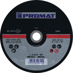 Trennscheibe D115x2,5mm gekr.STA Bohr.22,23mm PROMAT Trennscheibe D115x2,5mm gekr.STA Bohr.22,23mm PROMAT
