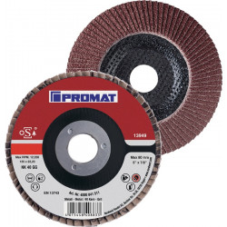 Fächerscheibe D.115mm K.60 kon.Stahl Holz NK PROMAT Fächerscheibe D.115mm K.60 kon.Stahl Holz NK PROMAT
