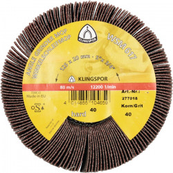 Schleifmoprad WSM 617 40 braun Ø125xB20mm M14 KLINGSPOR Schleifmoprad WSM 617 40 braun Ø125xB20mm M14 KLINGSPOR