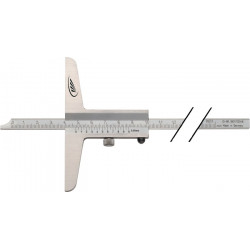 Tiefenmessschieber DIN 862 200mm ger.Schiene 8x3mm H.PREISSER