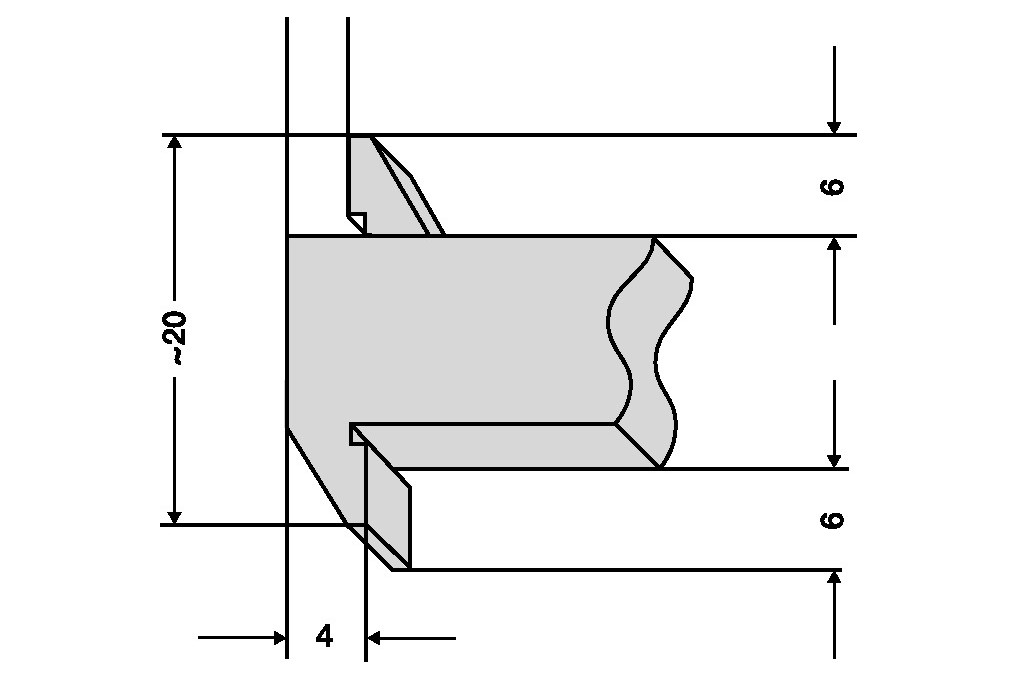 Tiefenmessschieber 200mm abg.Schiene 8x3mm H.PREISSER