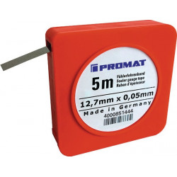 Fühlerlehrenband S.1,00mm L.5m B.12,7mm PROMAT Fühlerlehrenband S.1,00mm L.5m B.12,7mm PROMAT