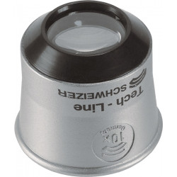 Uhrmacherlupe Tech Line Vergr. 10x Linsen D.22,8mm Schweizer
