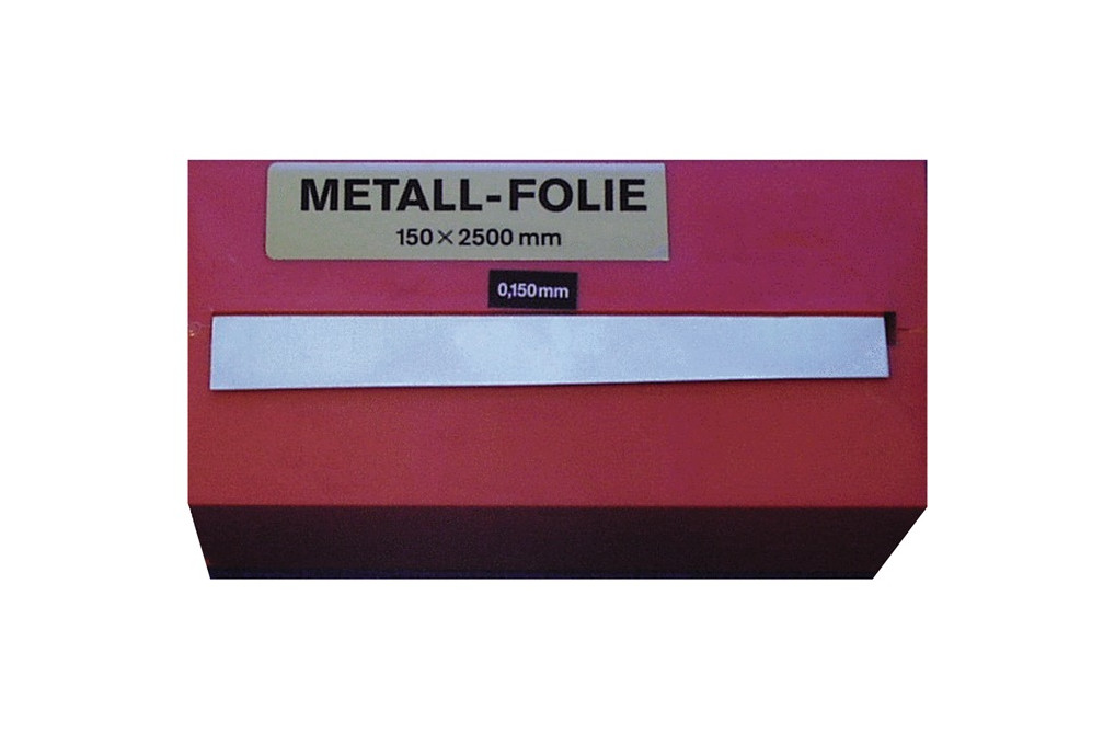 Metallfolie D.0,100mm STA L.2500mm B.150mm RECORD Metallfolie D.0,100mm STA L.2500mm B.150mm RECORD