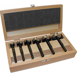 Forstnerbohrersatz BLACK SHARK PRO 6 tlg.D.20,25,30,35,40,50mm FISCH TOOLS